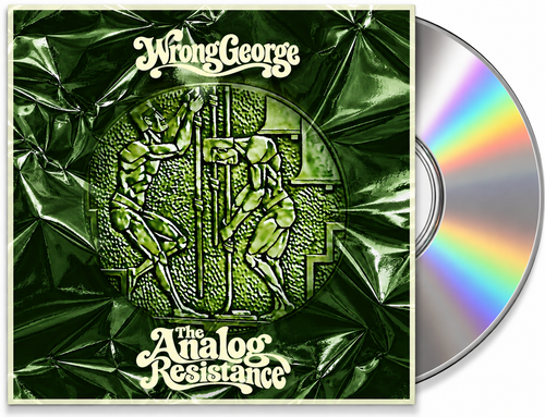 Wrong George The Analog Resistance green album cover with compact disc